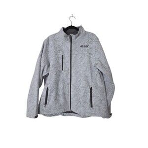 Prairie Mountain Jacket Women's White Gray Zip Up Size XXL